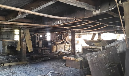 Демонтаж сгоревшего склада в Московской области, г. Мытищи